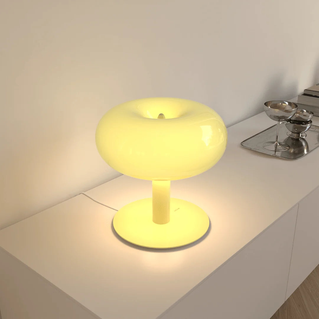 Table Lamp Touch Dimmable Faceted Crystal Body
