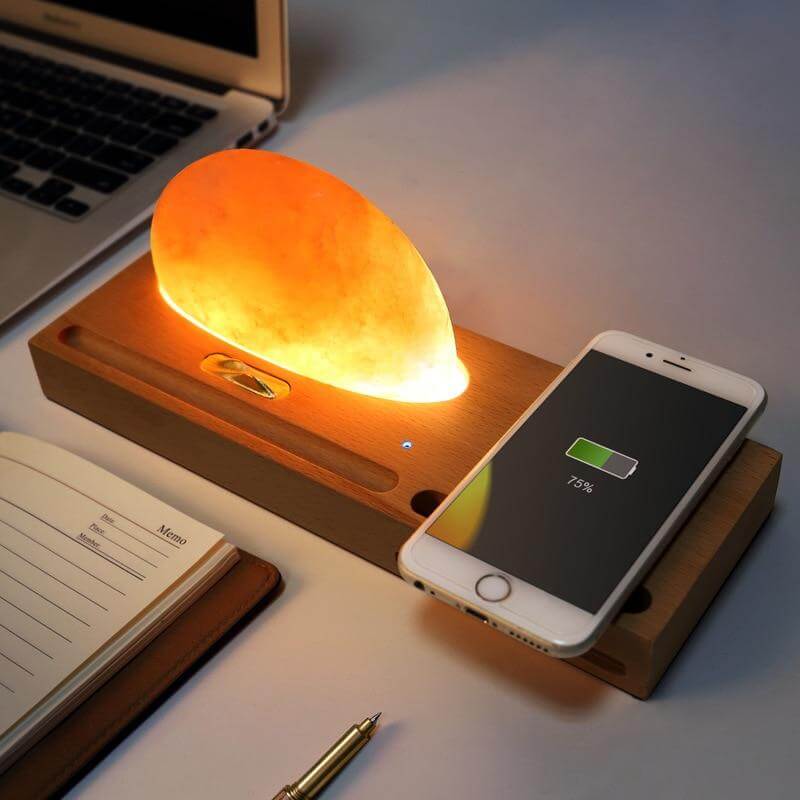 Table Lamp Touch-Dimmable With Qi Wireless Charging