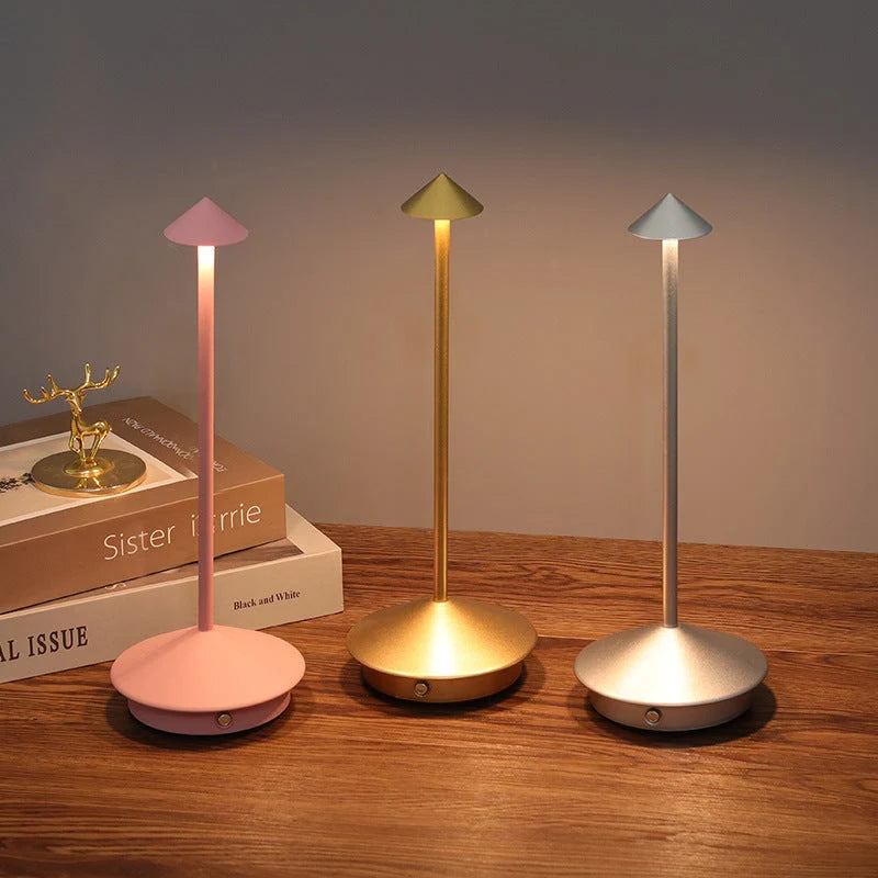 Table Lamp Touch Dimming Rechargeable 10 Inch