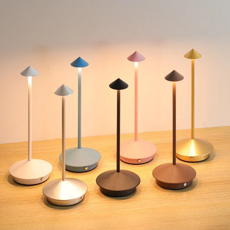 Table Lamp Touch Dimming Rechargeable 10 Inch