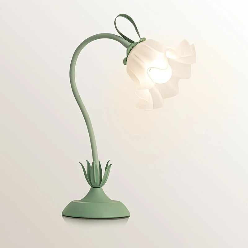 Table Lamp Translucent Petal Shade USB Powered