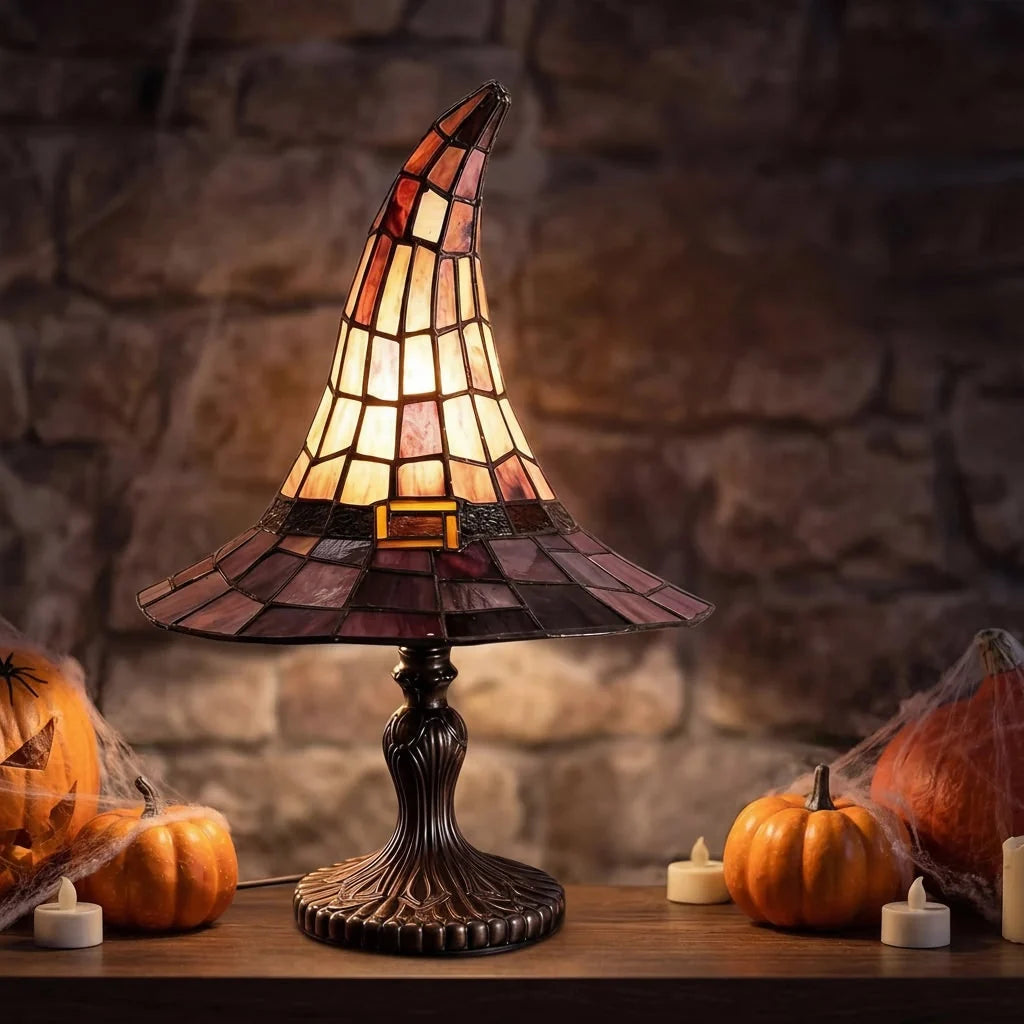 Table Lamp Witch Hat Pointed Shade Weighted Base