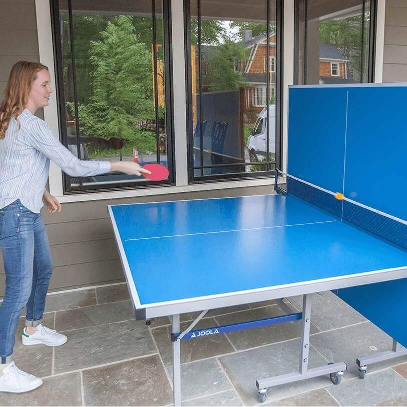 Table Tennis Table Outdoor Weather-Resistant Two-Piece Folding
