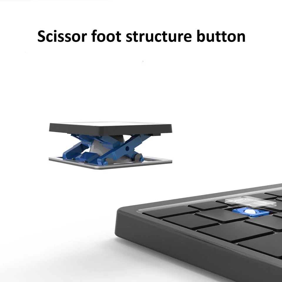 Tablet Keyboard Bluetooth With Touchpad & Built-In Holder