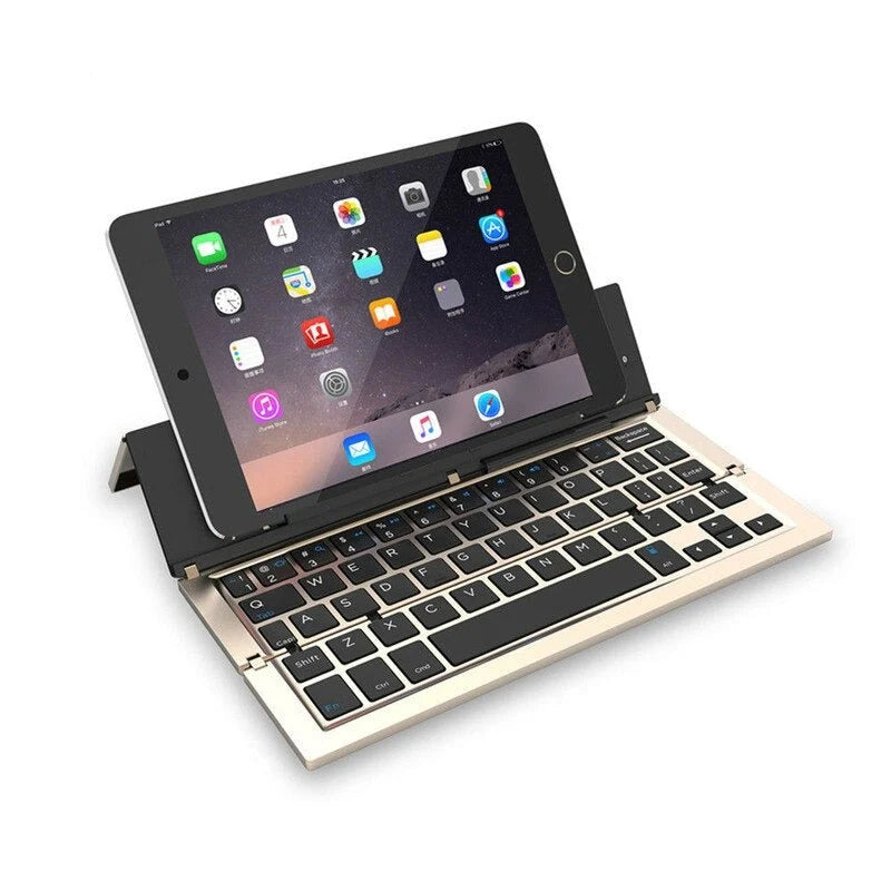 Tablet Keyboard Foldable Bluetooth Wireless Portable Design