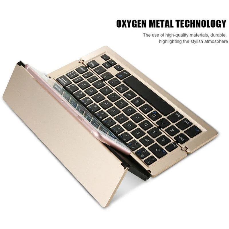 Tablet Keyboard Foldable Bluetooth Wireless Portable Design