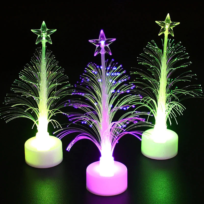 Tabletop Christmas Tree Fiber Optic Color-Changing LED
