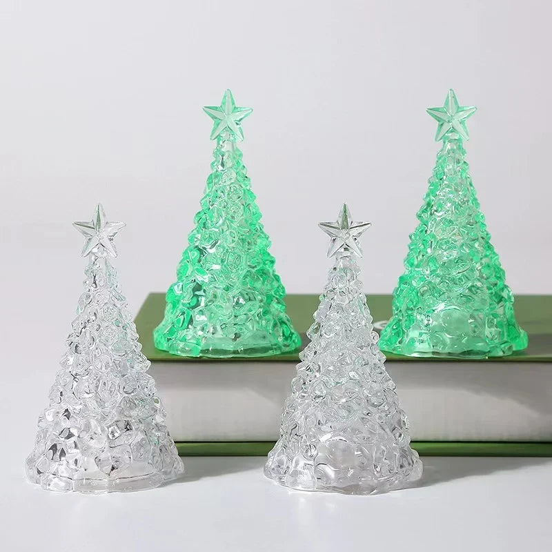 Tabletop Christmas Tree Integrated LED Lights Battery Powered