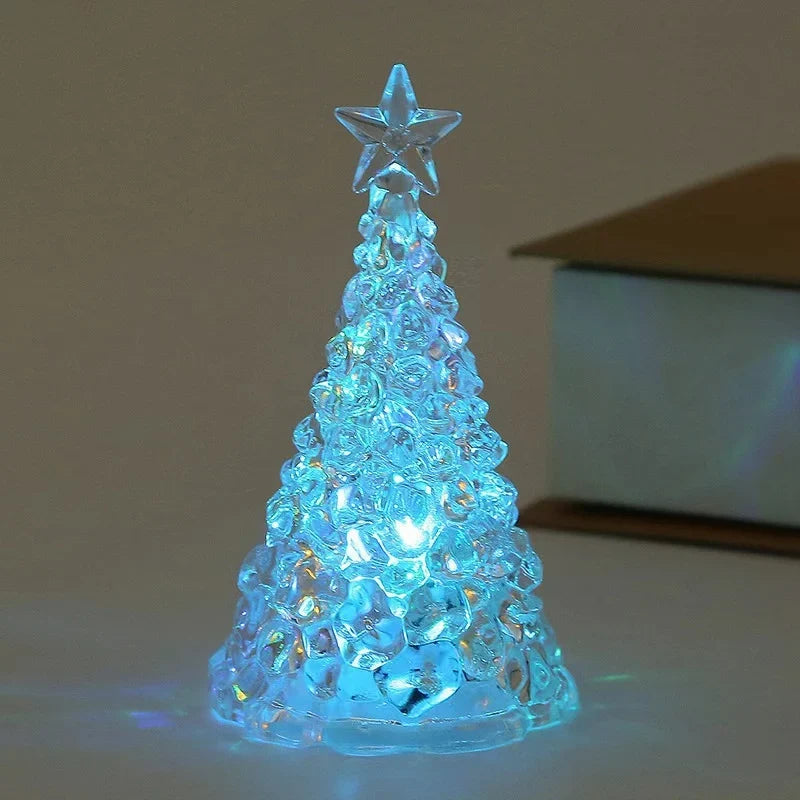 Tabletop Christmas Tree Integrated LED Lights Battery Powered