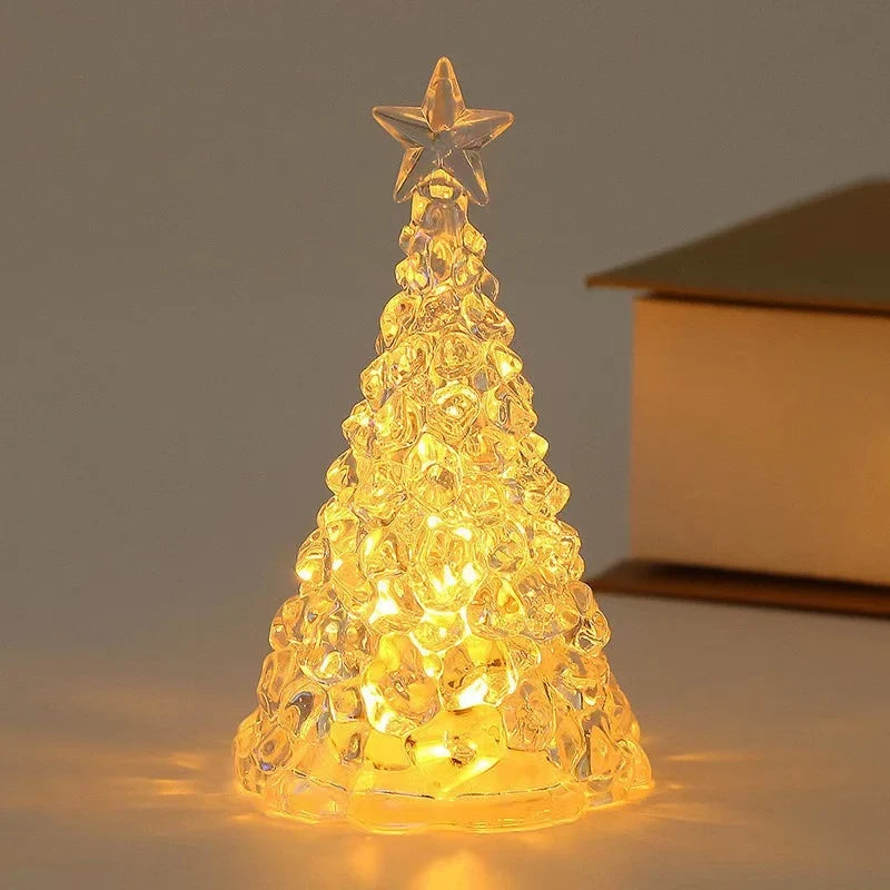 Tabletop Christmas Tree Integrated LED Lights Battery Powered