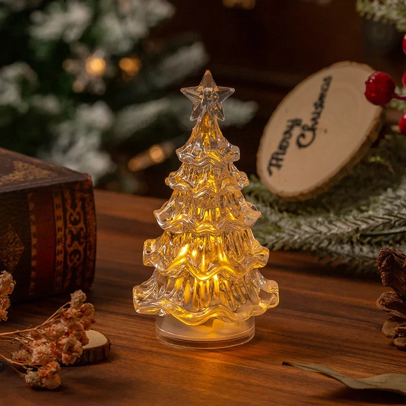 Tabletop Christmas Tree Lamp Warm LED Compact