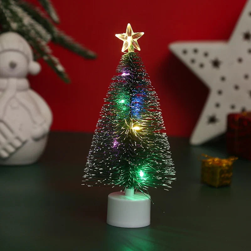 Tabletop Christmas Tree Pre-Lit Colorful LED Sparkling Star