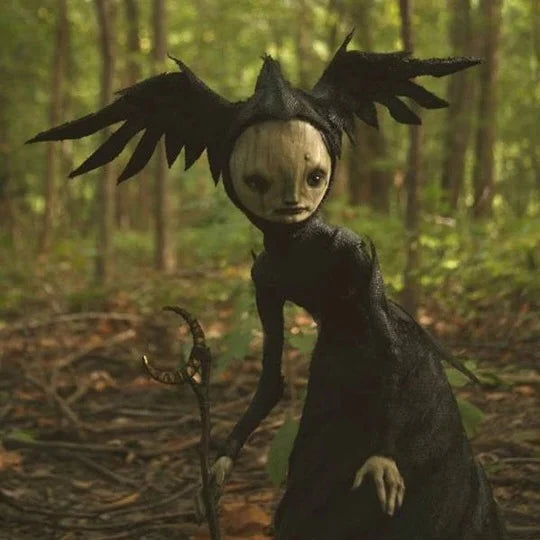 Tabletop Figurine Witch Detailed Sculpture Ready To Display