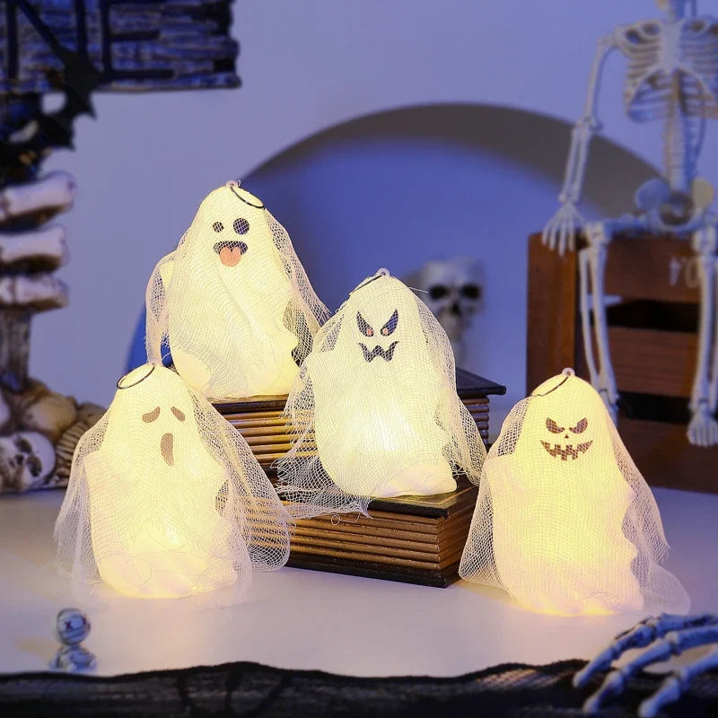 Tabletop Ghost Light Mesh-Wrapped Gentle LED