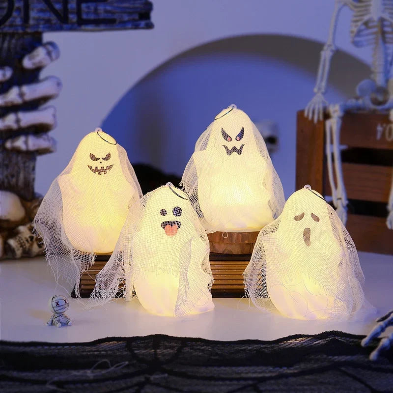 Tabletop Ghost Light Mesh-Wrapped Gentle LED