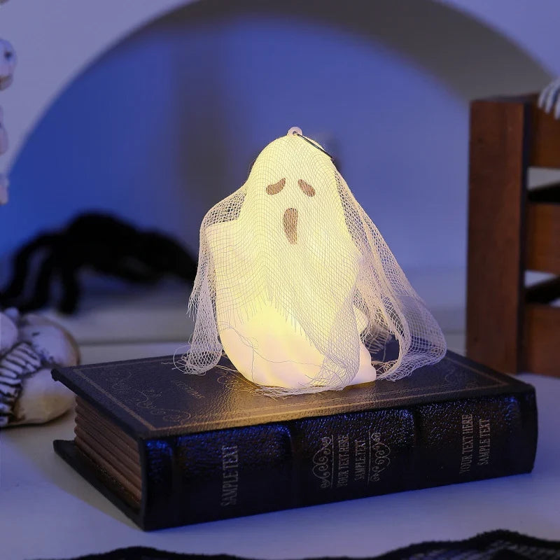 Tabletop Ghost Light Mesh-Wrapped Gentle LED
