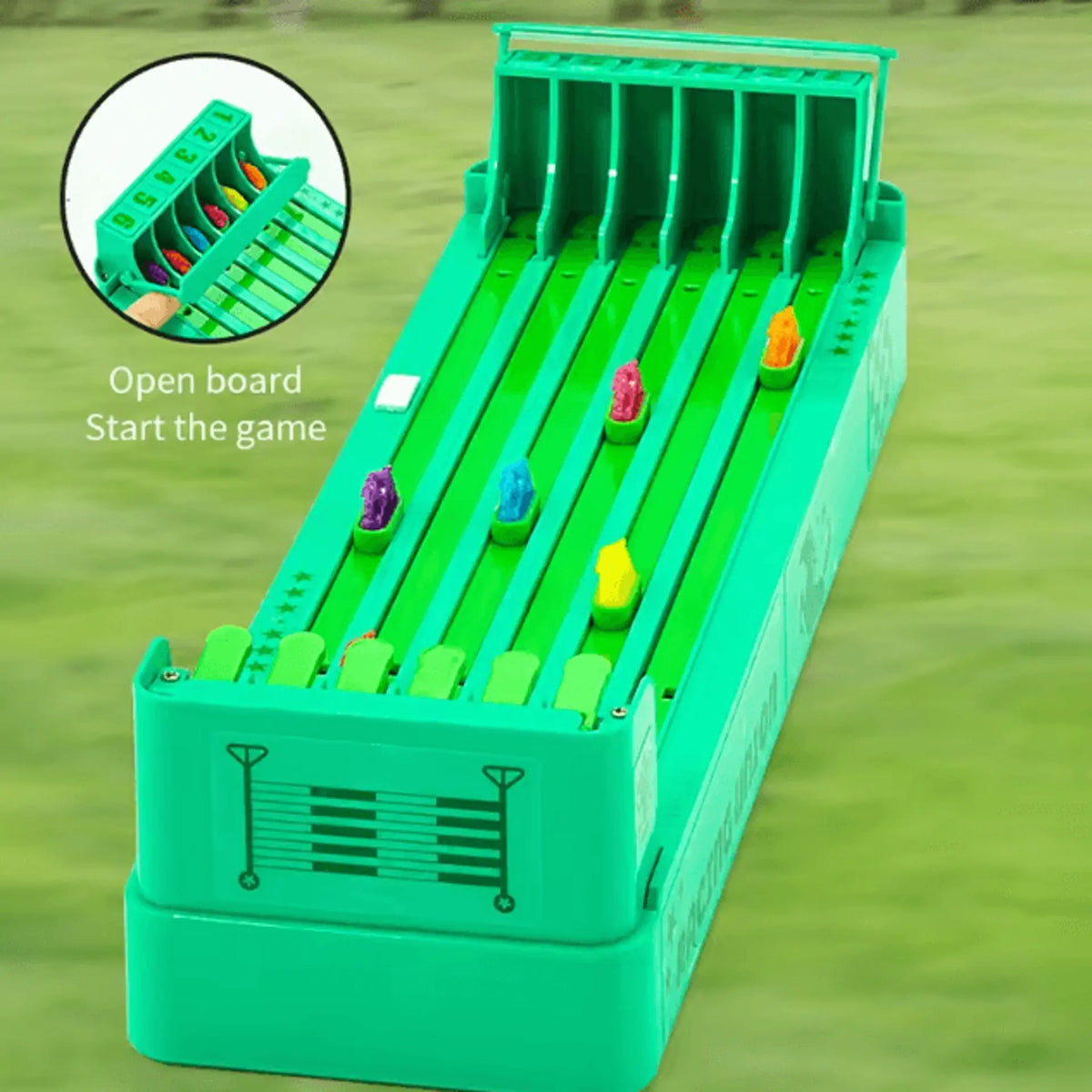 Tabletop Horse Racing Game Electric Spinning Track Multiplayer