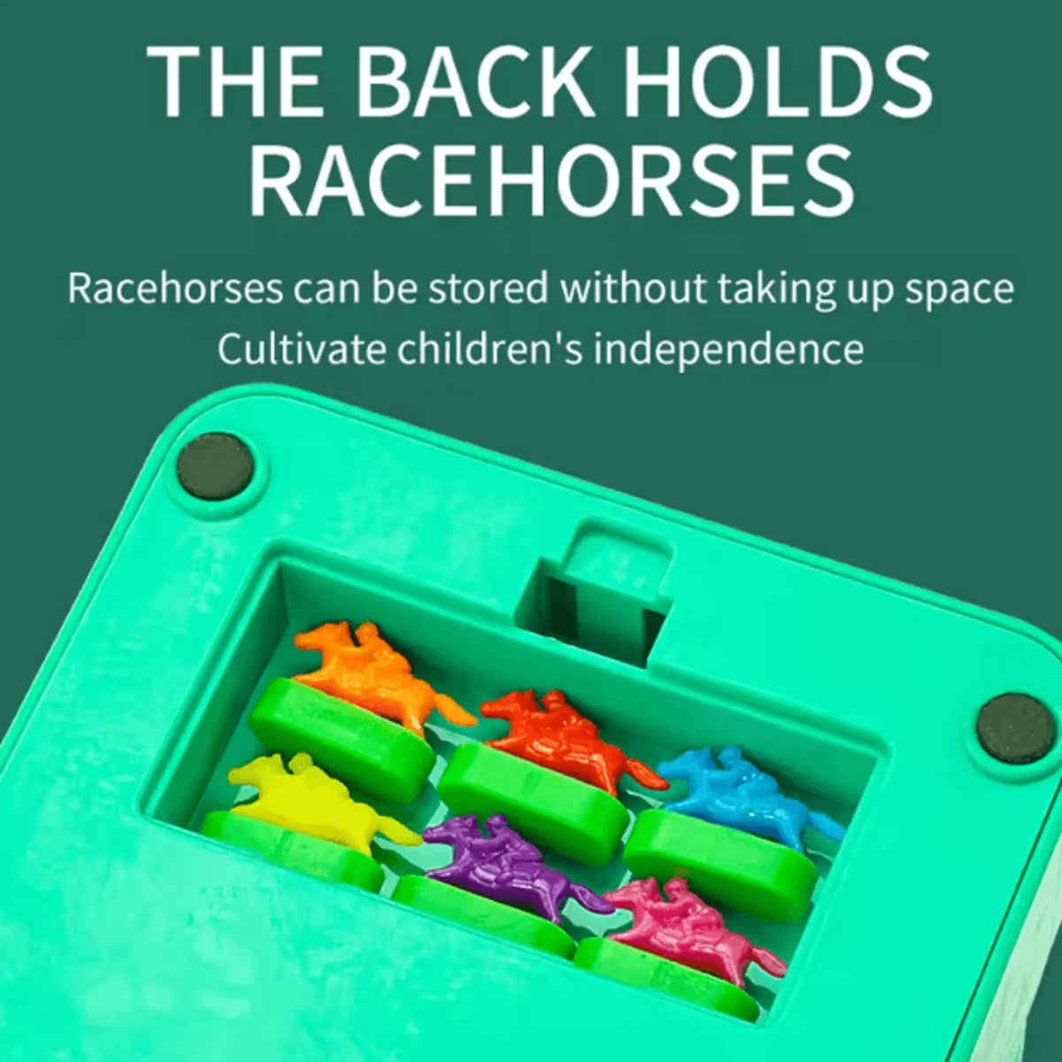 Tabletop Horse Racing Game Electric Spinning Track Multiplayer