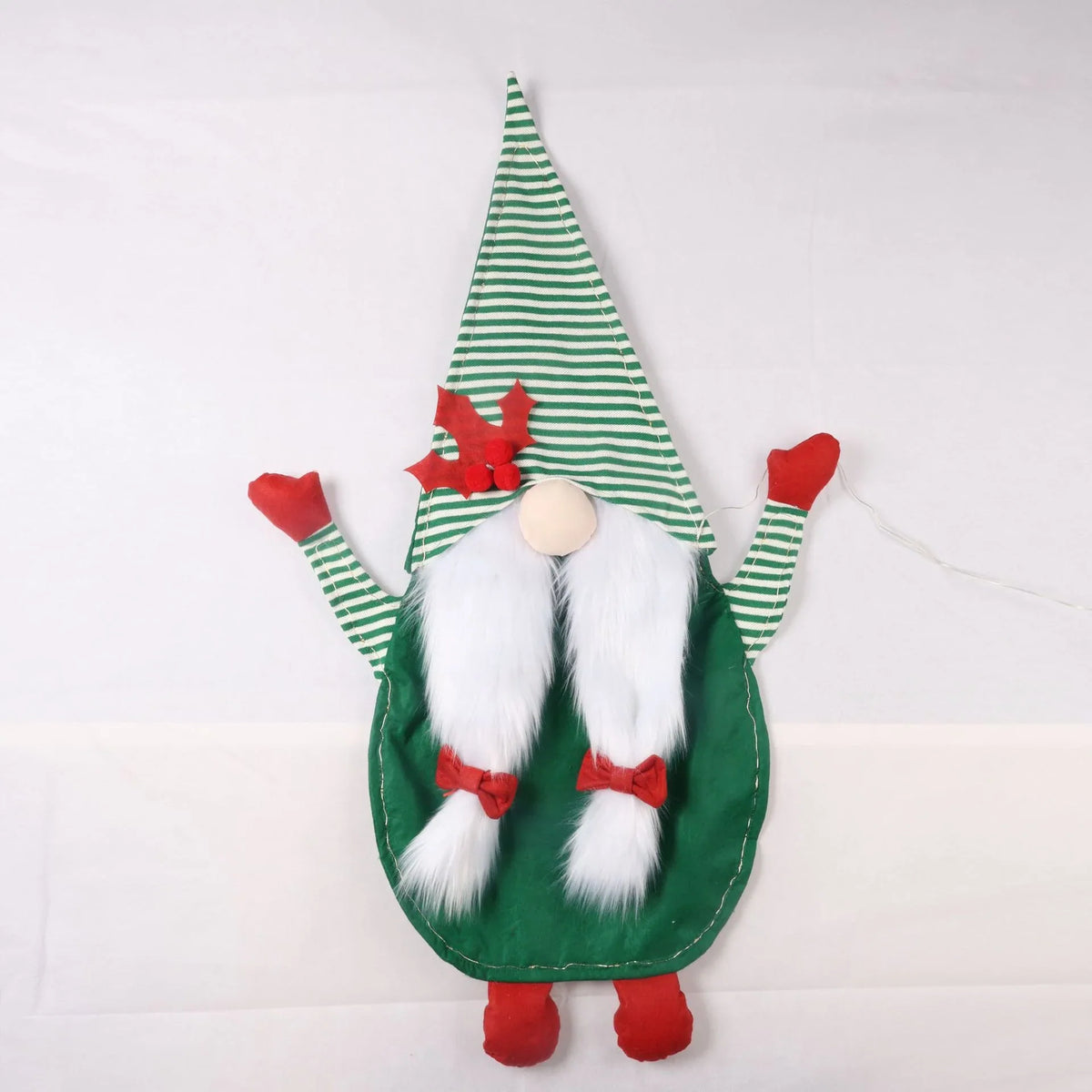 Tabletop Santa Figure Integrated Lights & Soft Fabric