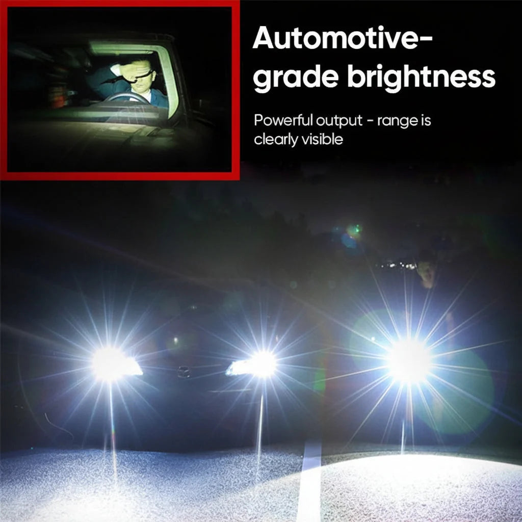 Tactical Flashlight Anodised Aluminium Zoomable Beam USB Rechargeable