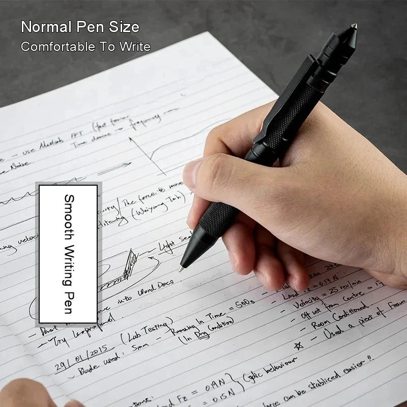 Tactical Pen Aluminum Alloy Tungsten Tip & Whistle