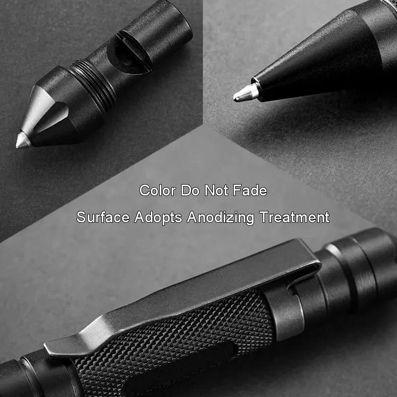 Tactical Pen Aluminum Alloy Tungsten Tip & Whistle