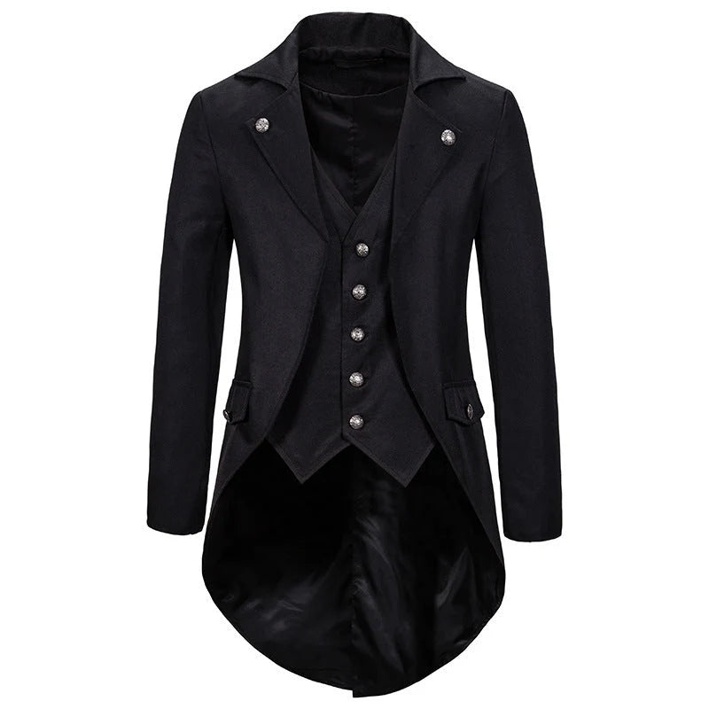 Tailcoat Victorian Swallowtail Integrated Waistcoat Fully Lined