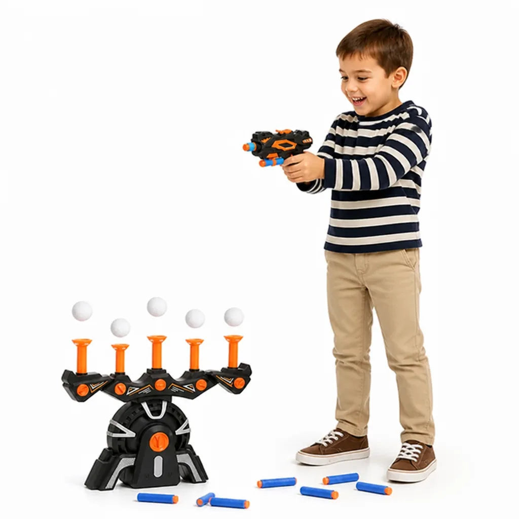 Target Shooting Game Floating Hover Targets Foam Blaster 10 Balls