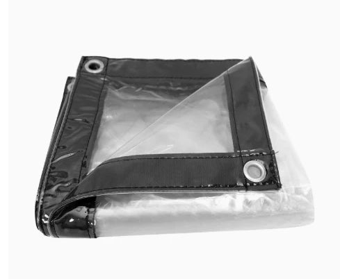 Tarpaulin Clear PVC Weatherproof Reinforced Eyelets