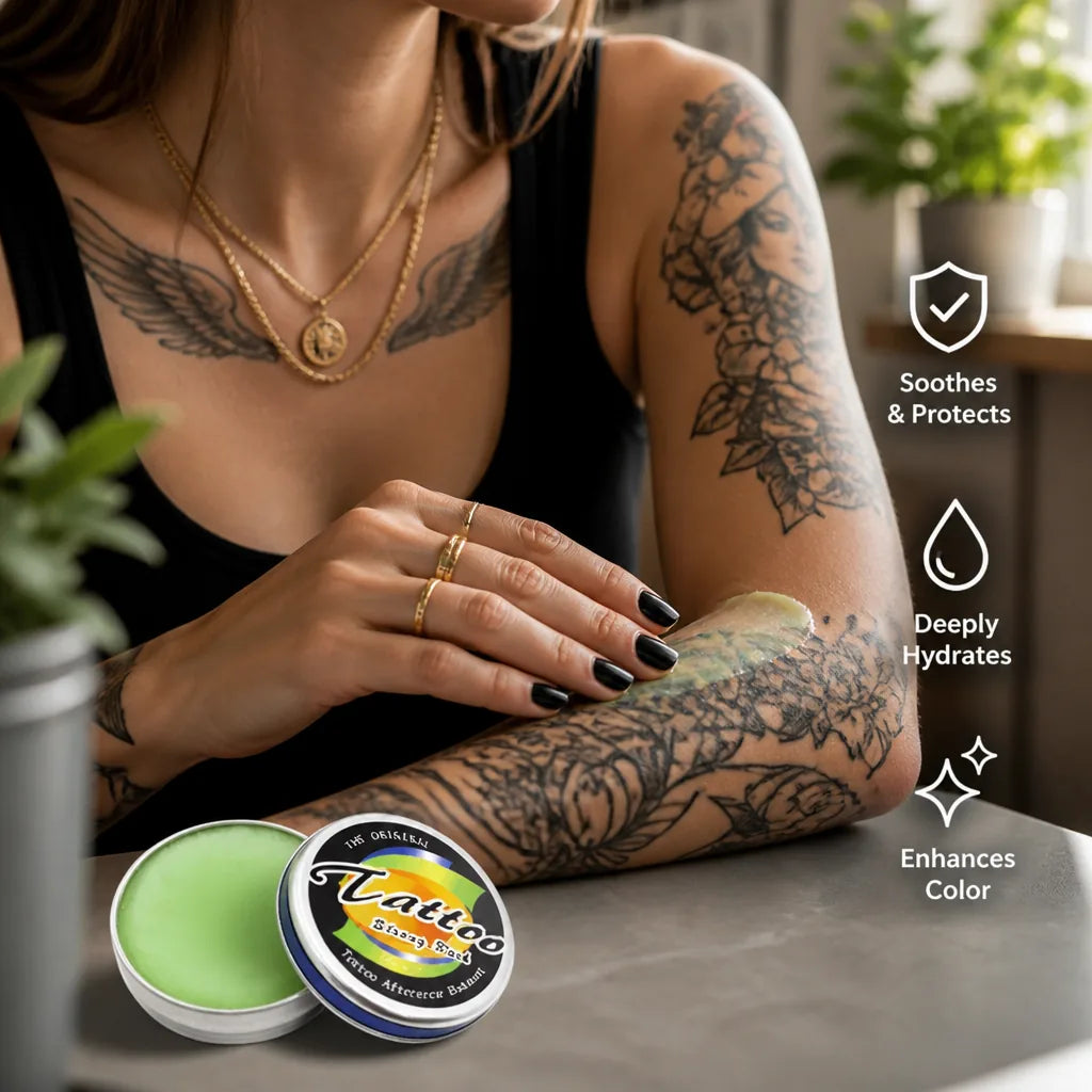 Tattoo Aftercare Balm Soothing Fast Healing & Color Protection