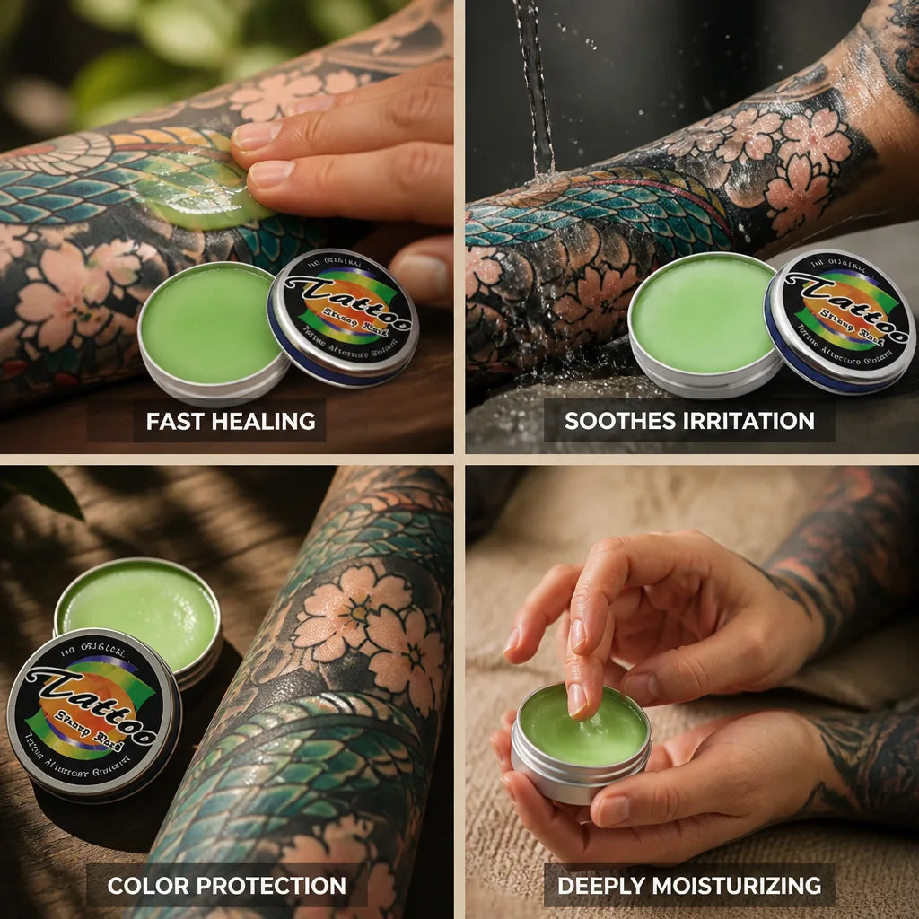 Tattoo Aftercare Balm Soothing Fast Healing & Color Protection
