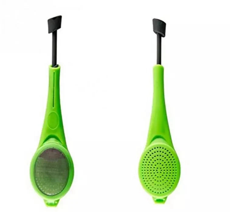 Tea Infuser Built-In Plunger Mesh Cover