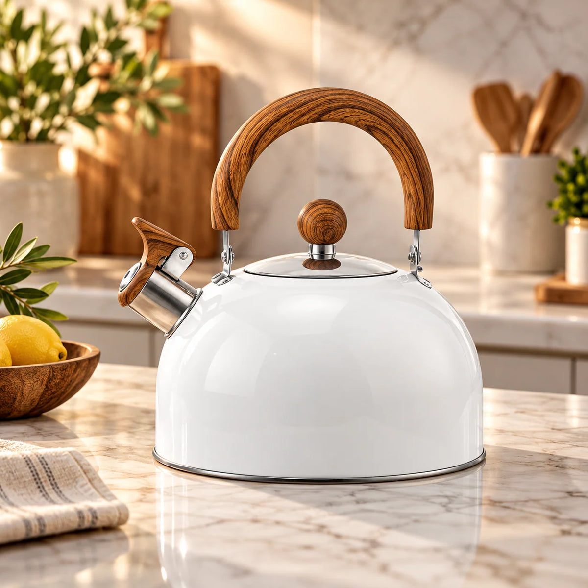 Tea Kettle Stainless Steel Whistling Stovetop 84.5 Fl Oz