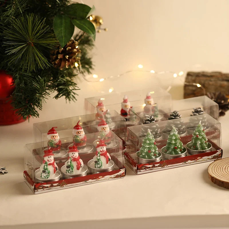 Tea Light Candles Festive Sculptural Metal Cups