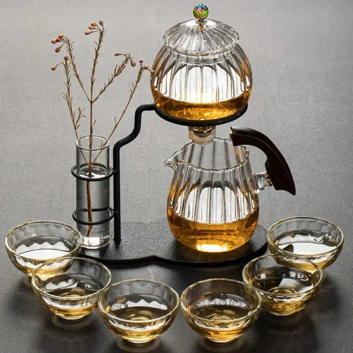Tea Set Borosilicate Glass Magnetic Pouring System