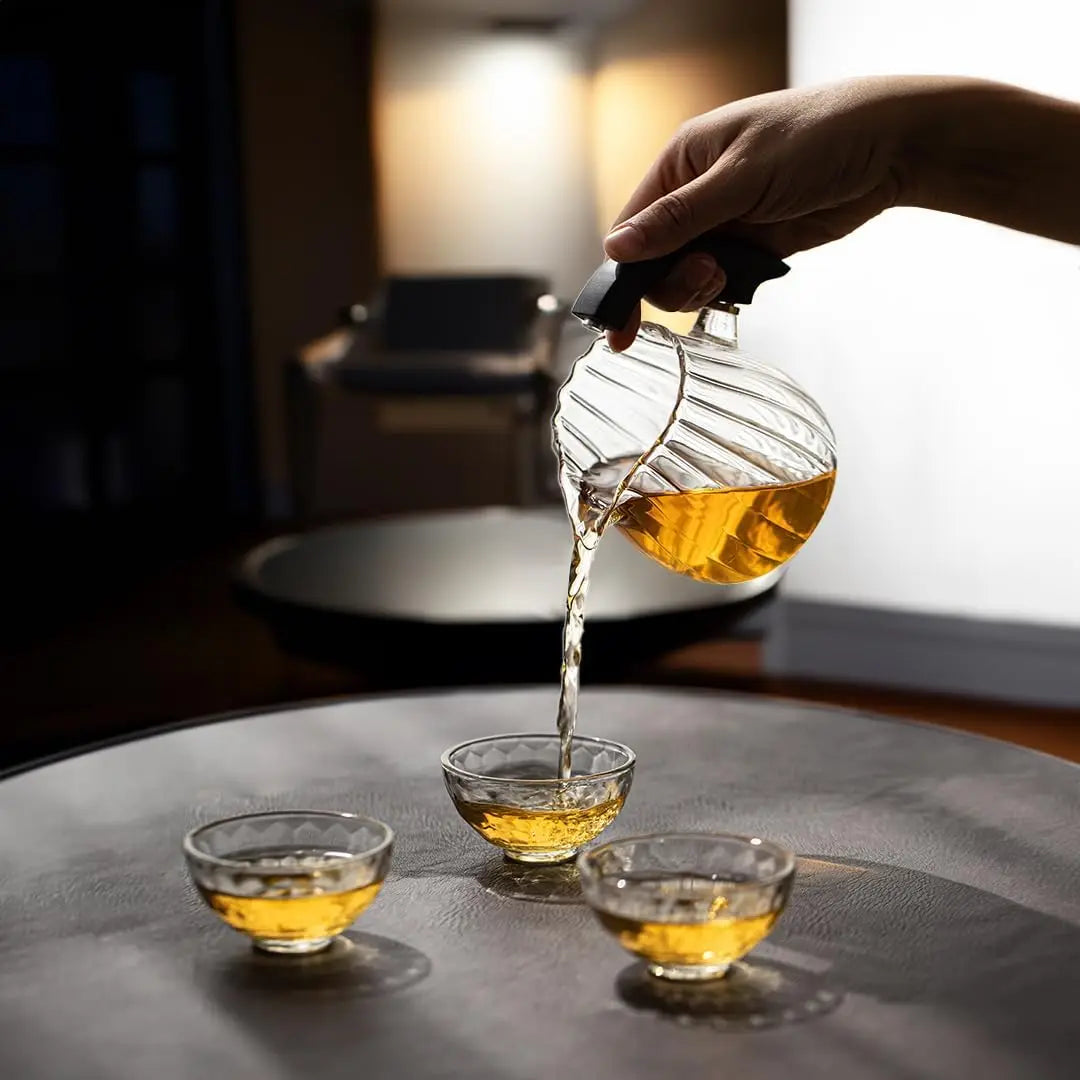 Tea Set Borosilicate Glass Magnetic Pouring System