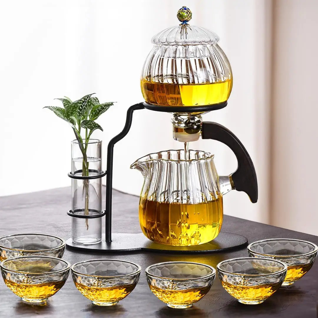 Tea Set Borosilicate Glass Magnetic Pouring System
