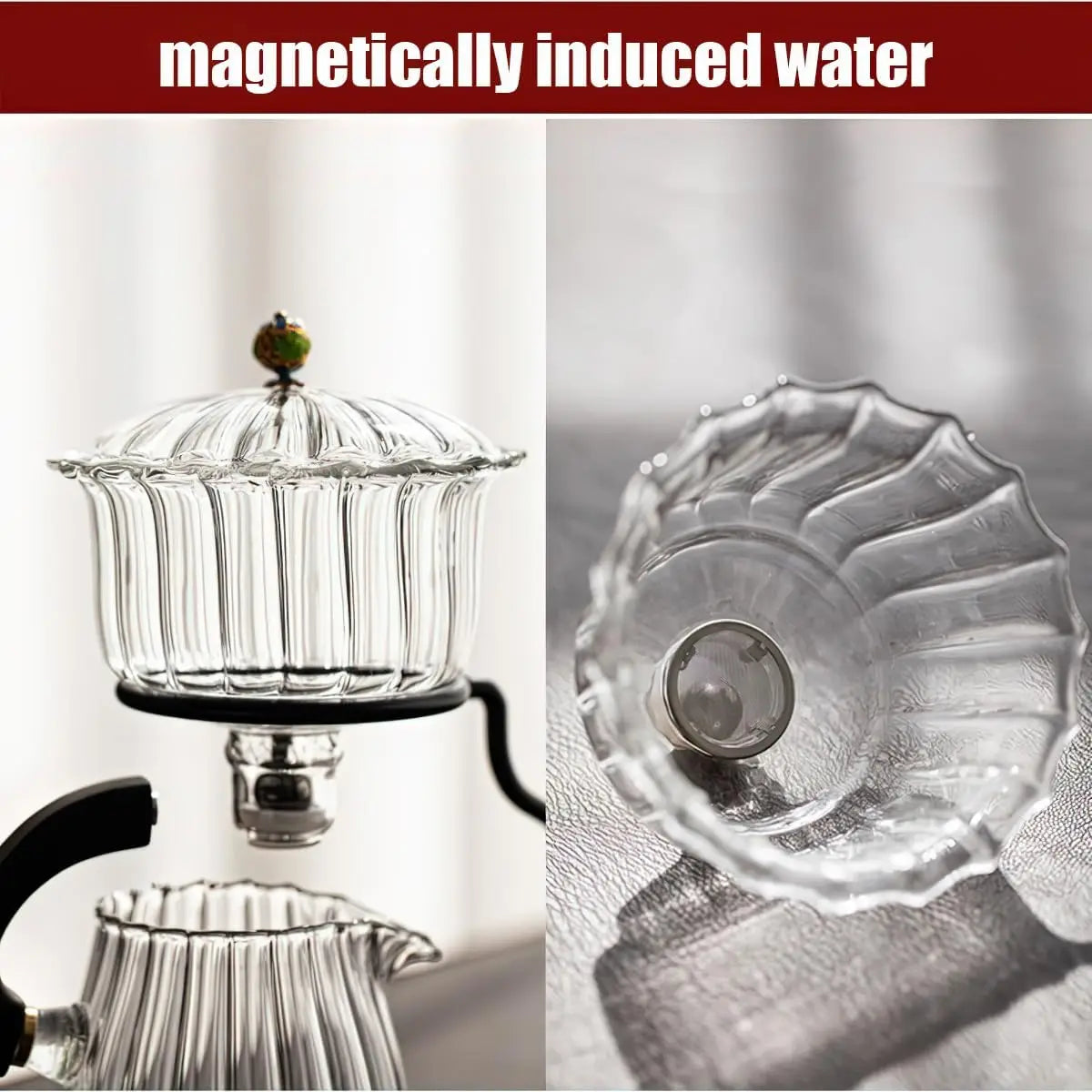 Tea Set Borosilicate Glass Magnetic Pouring System