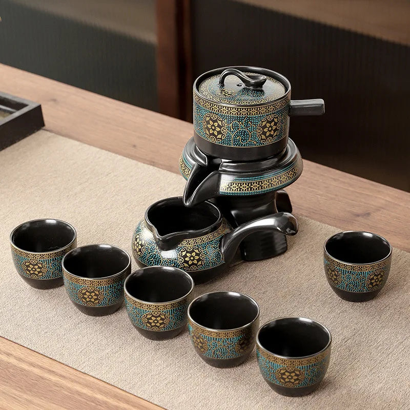 Tea Set Ceramic Traditional Style Set for 6