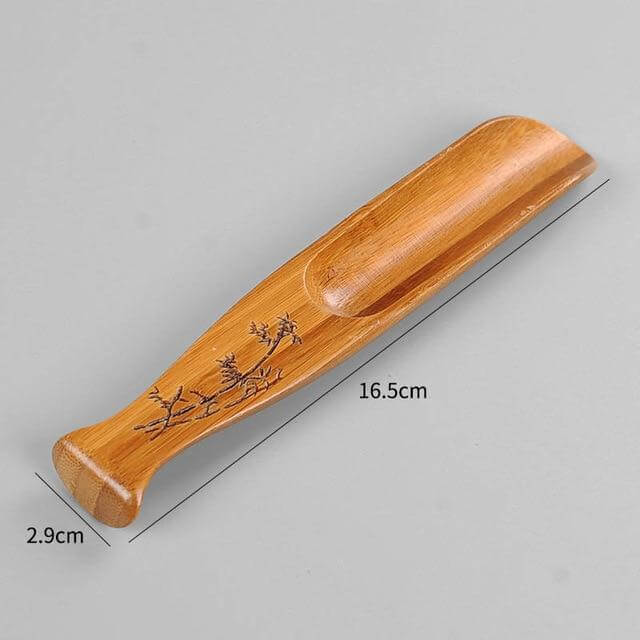 Tea Spoon Fish-Shaped Bamboo 6.5-Inch