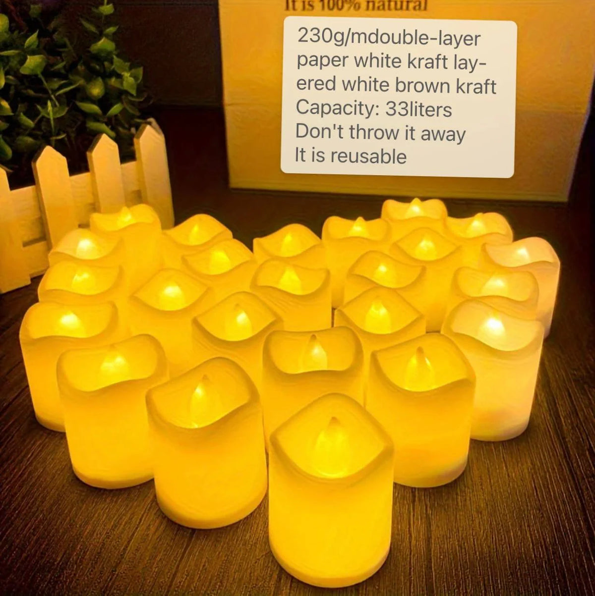 Tealight Candles Battery Powered Flickering LED