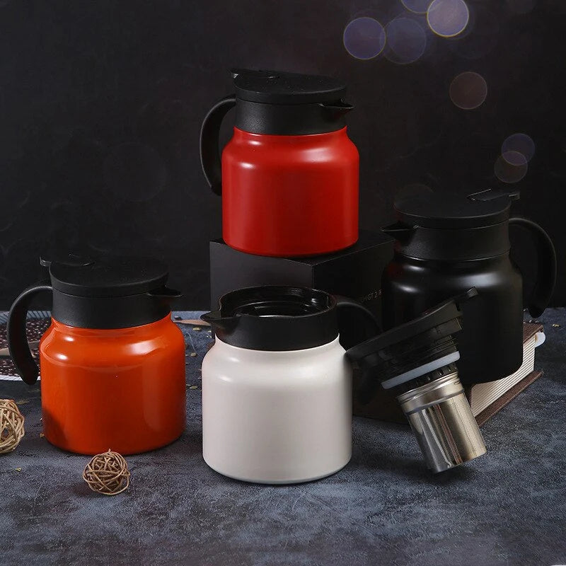 Teapot Double-Wall Insulated Stainless Steel 27.1 Fl Oz
