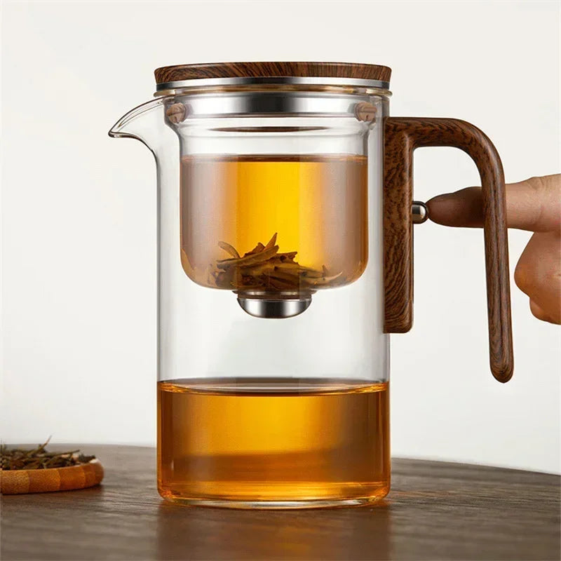 Teapot Glass Body Magnetic Tea Separation