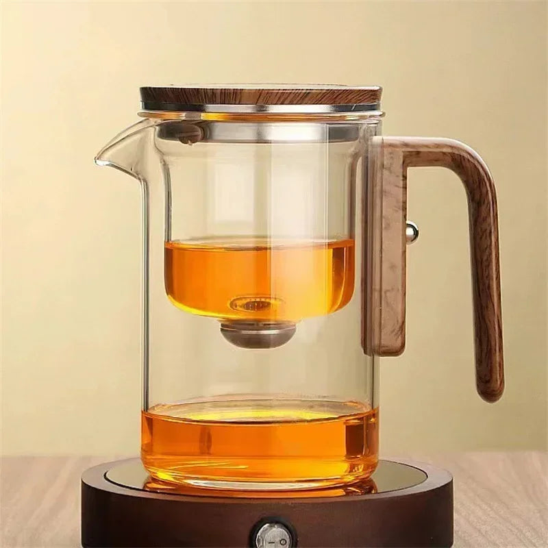 Teapot Glass Body Magnetic Tea Separation