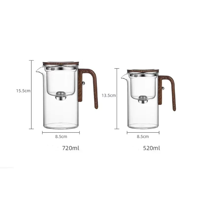 Teapot Glass Body Magnetic Tea Separation