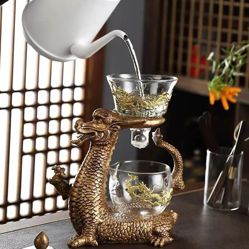 Teapot Glass Magnetic Levitation Dragon Base