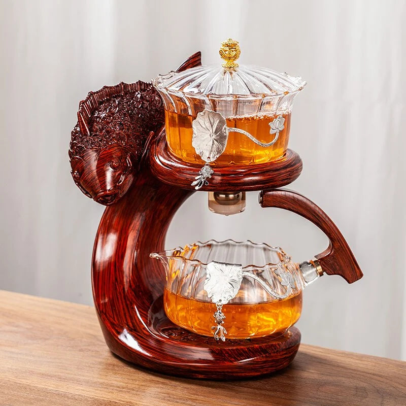 Teapot Glass & Resin Magnetic Fish Design