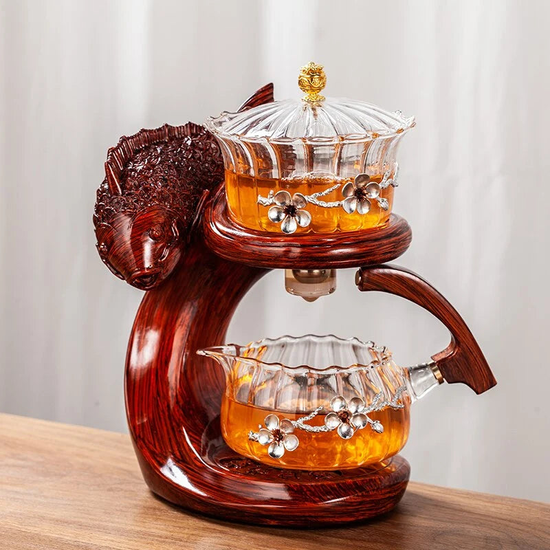 Teapot Glass & Resin Magnetic Fish Design