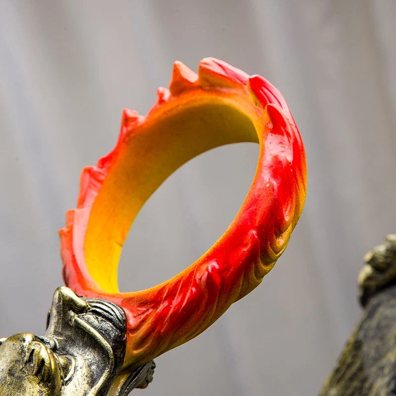 Teapot With Infuser Basket Dragon Design