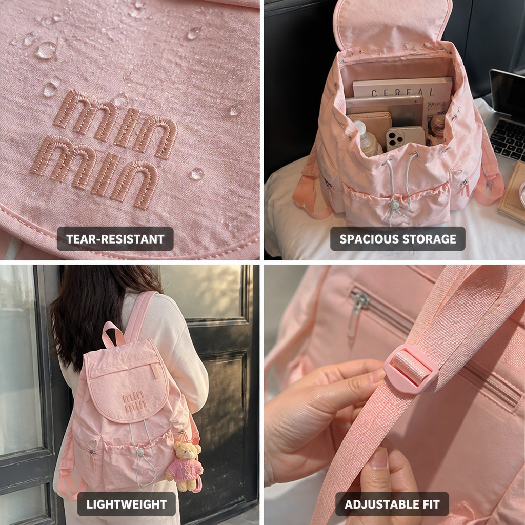 Tear-Resistant Lightweight School Backpack